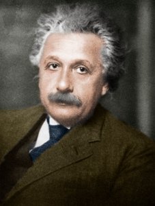 Albert Einstein , tysk-sveitsisk-amerikansk matematiker og fysiker. av Unbekannt