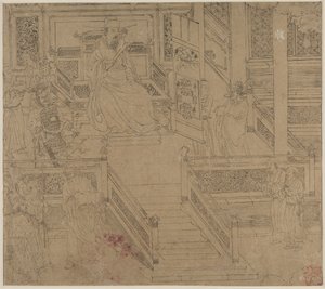 Album med daoistiske og buddhistiske temaer: Kings of Hells: Leaf 29, 1200-tallet. av Unbekannt