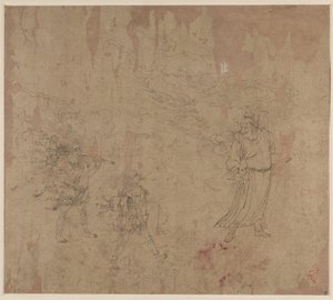 Album med daoistiske og buddhistiske temaer: Procession of Daoist Deities: Leaf 18, 1200-tallet. av Unbekannt