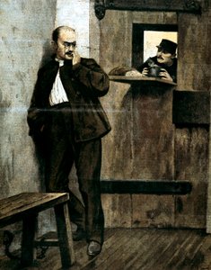 Alfred Dreyfus i fengsel, 1895 av Unbekannt