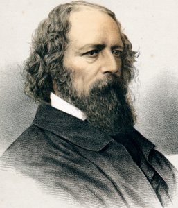 Alfred Tennyson, 1st Baron Tennyson, engelsk poet, c1880 av Unbekannt