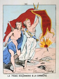 Allegory of Freemasonry and the Commune, Paris Commune, 1871. av Unbekannt
