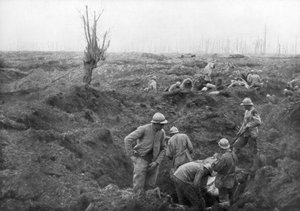 Allierte tropper, 31. juli 1917 ved Yser-kanalen, Belgia, 1926 av Unbekannt