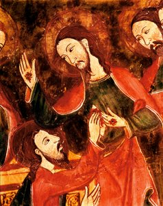 Altertavle av alteret til Saint Thomas, tempera på tre av Unbekannt