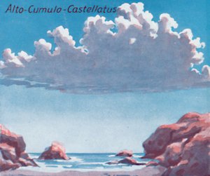 Alto-Cumulo-Castellatus - Et dusin av de viktigste skyformene på himmelen, 1935 av Unbekannt