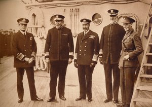 Amerikanske admiraler flyter med kongen, 1918 1935 av Unbekannt