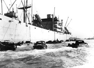 Amerikanske amfibiekjøretøyer, Le Havre, Frankrike, 1944 av Unbekannt