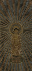 Amida Manifesting in the Dharma-body of Expedient Means, 1700-tallet. av Unbekannt