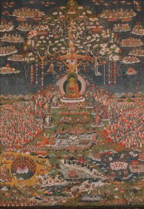 Amitabh, T Buddha fra T Western Pure Land Sukhbati, K. 1800. av Unbekannt