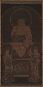 Amitabha-triaden, ca. 1200-tallet. av Unbekannt
