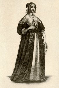 En engelsk dame i husets kjole, 1640, 1937. av Unbekannt