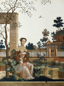 'En orientalsk skjønnhet', kinesisk, c1760 av Unbekannt