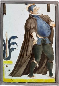 En skuespiller som erklærer, ca. 1600. av Unbekannt