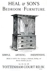 En annonse for Heal and Sons soveromsmøbler, 1898 av Unbekannt