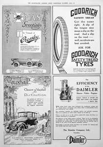 En reklameside i Illustrated London News, jul, 1916 av Unbekannt