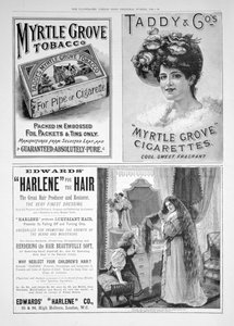 En reklameside i Illustrated London News, julenummer, 1896 av Unbekannt