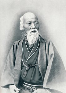 En gammel japansk lege i fullt drakt, 1902 av Unbekannt