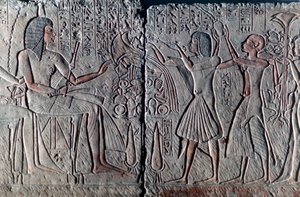 Gammelt egyptisk relieff, ca 1300 f.Kr av Unbekannt