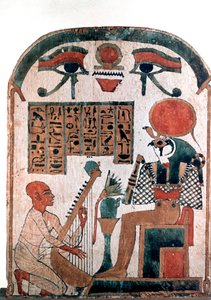 Gammel egyptisk stele, 11.-10. århundre f.Kr av Unbekannt