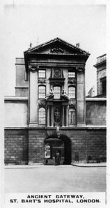 Ancient Gateway, St Barts Hospital, London, ca 1920-tallet av Unbekannt