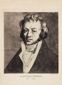 Andre-Marie Ampere , fransk fysiker og matematiker, ca 1820 av Unbekannt
