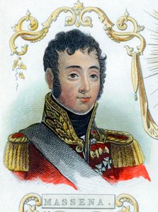 Andre Massena, fransk soldat, c1830 av Unbekannt