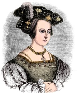 Anne Boleyn c1504-1536, andre kone til Henry VIII av England, c1880 av Unbekannt