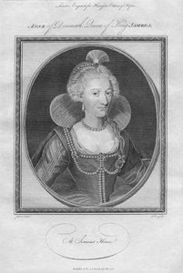 Anne av Danmark, dronning av kong James I, 1786. av Unbekannt
