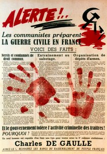 Antikommunistisk pro-gaulistisk plakat, 1949 av Unbekannt