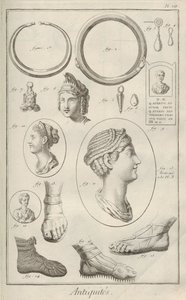 Antikviteter. Fra Encyclopedia av Denis Diderot og Jean Le Rond d
