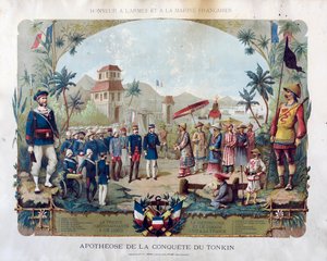 Apotheosis of the Conquest of Tonkin, ca 1885. av Unbekannt