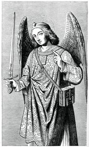 Erkeengelen St Michael, 1870 av Unbekannt