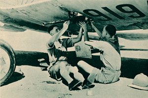 Bevæpningsseksjonen i arbeid, 1940 av Unbekannt