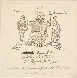 Arms for the Foundling Hospital, 22. desember 1781. av Unbekannt