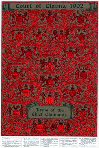 Arms of the chief claimants, 1902 av Unbekannt