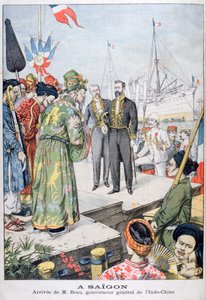 Ankomst til Saigon av Paul Beau, generalguvernør i Indokina, 1902 av Unbekannt