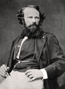 Arsene Houssaye , fransk romanforfatter og poet, 1861 av Unbekannt
