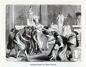 Attentatet på kong Philip, 1882 av Unbekannt
