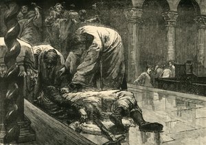 Attentatet på keiseren Leo V, 820 e.Kr., 1890. av Unbekannt