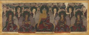 Forsamlingen av buddhistiske guder, 1846. av Unbekannt