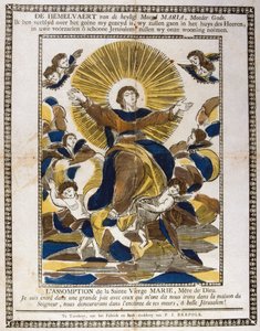 Antagelsen av Jomfru Maria, 1800-tallet av Unbekannt