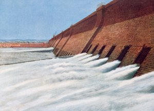 Aswan Dam, Egypt, 1900-tallet av Unbekannt