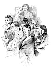 På en konsert, 1800-tallet av Unbekannt