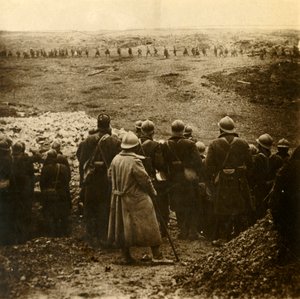 Angrep på Douaumont, Nord-Frankrike, desember 1916 av Unbekannt