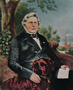 August Borsig 1804-1854. - Maleri av Kruger, 1934. av Unbekannt