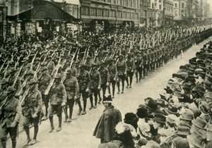 Australske tropper, Melbourne, første verdenskrig, c1915, c1920. av Unbekannt