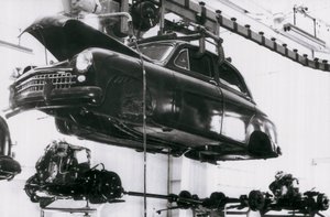 Bilindustri av det spanske merket Seat i Barcelona, 02.06.1953 (s/hvitt-bilde) av Unbekannt