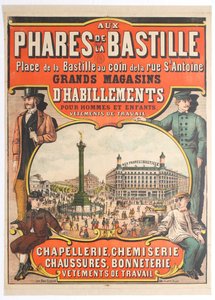 Ved fyrtårnene i Bastillen, 1890-tallet. av Unbekannt