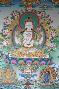 Avalokiteshvara, Buddha of Compassion, Kathmandu, Nepal av Unbekannt