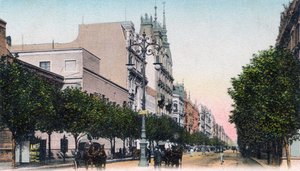 Avenida de Mayo, Buenos Aires, Argentina, tidlig på 1900-tallet av Unbekannt